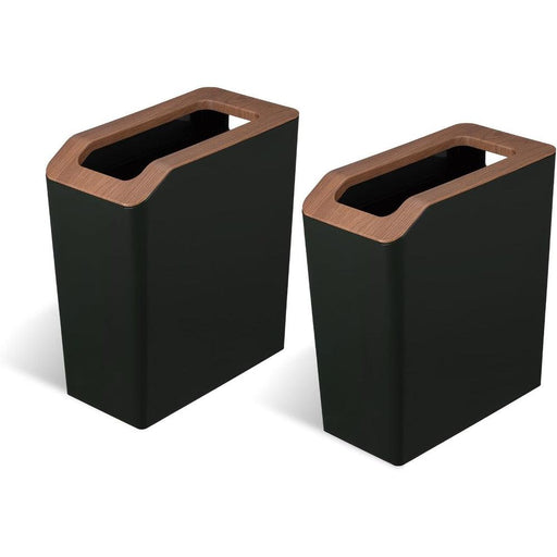 Virtuoso Collection - 2.1 Gallon Slim Open Top Trash Can - Serene Green, 2-Pack - Home Zone Living