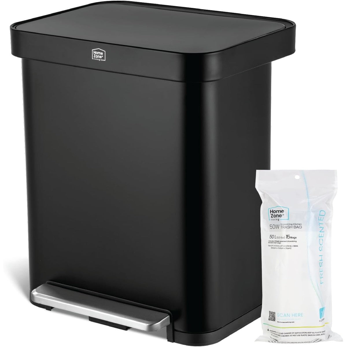 13 Gallon Virtuoso 2.0 Trash Can - 50 Liter