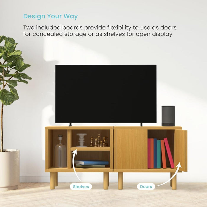 Storge Cube End Table with Doors or Shelves for Storage