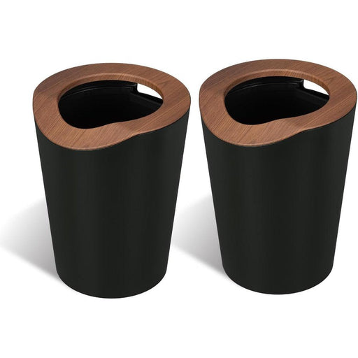 Virtuoso Collection - 2.3 Gallon Small Round Open Top Trash Can - Serene Green, 2-Pack - Home Zone Living