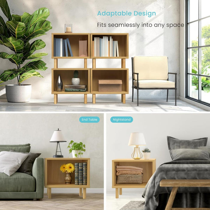 Storge Cube End Table - Open Cabinet Design