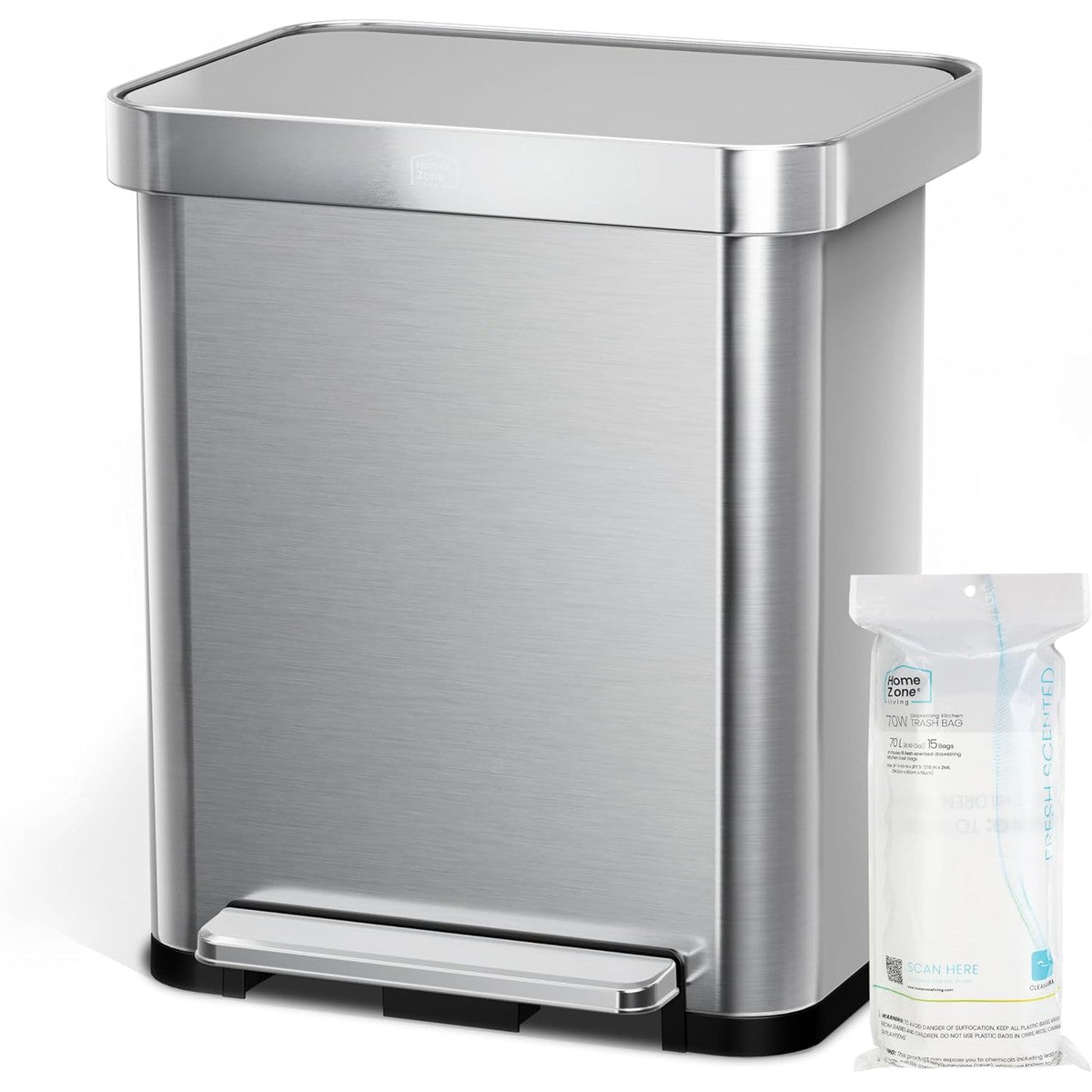 13 Gallon Virtuoso 2.0 Trash Can - 50 Liter