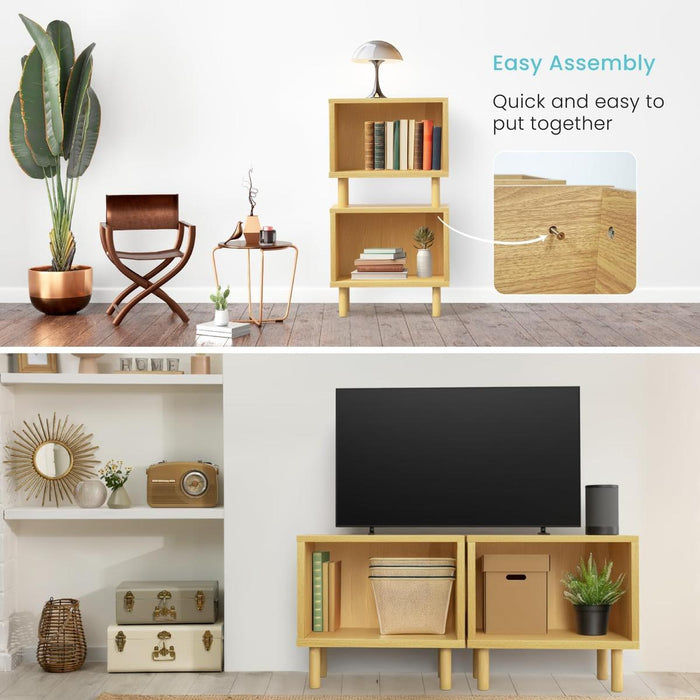 Storge Cube End Table - Open Cabinet Design