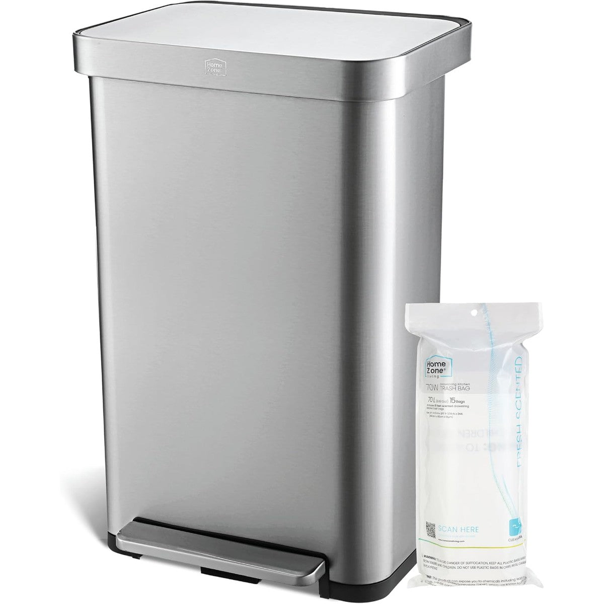 18.5 Gallon Virtuoso 2.0 Trash Can - 70 Liter