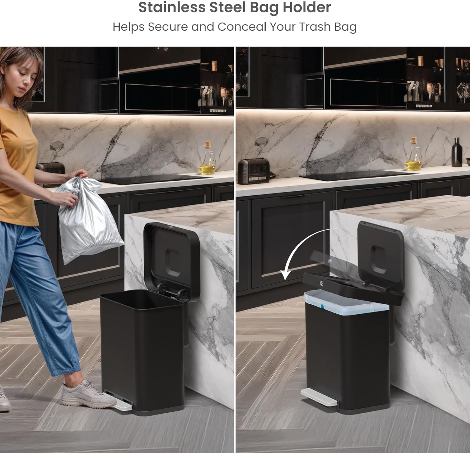 13 Gallon Virtuoso 2.0 Trash Can - 50 Liter