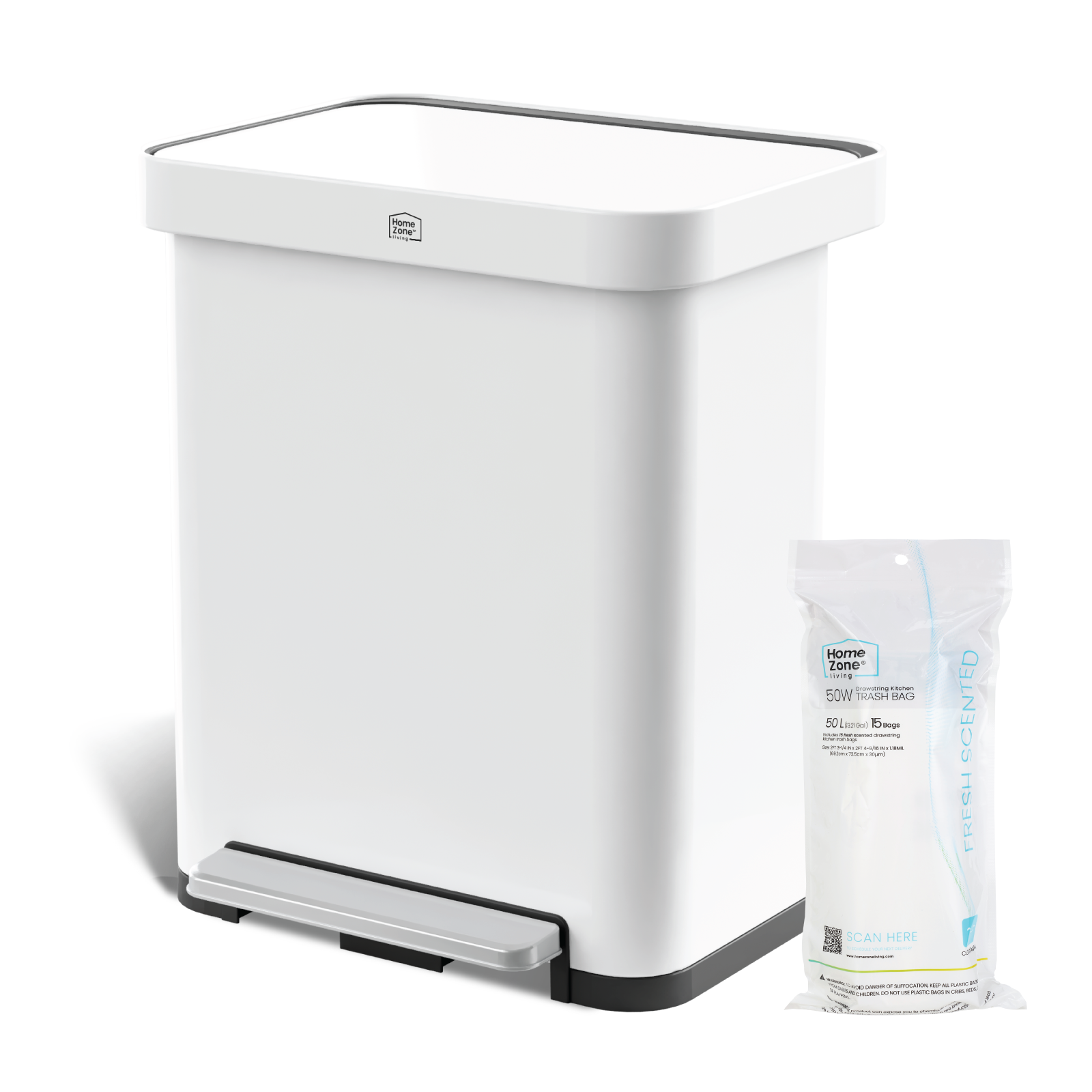 13 Gallon Virtuoso 2.0 Trash Can - 50 Liter