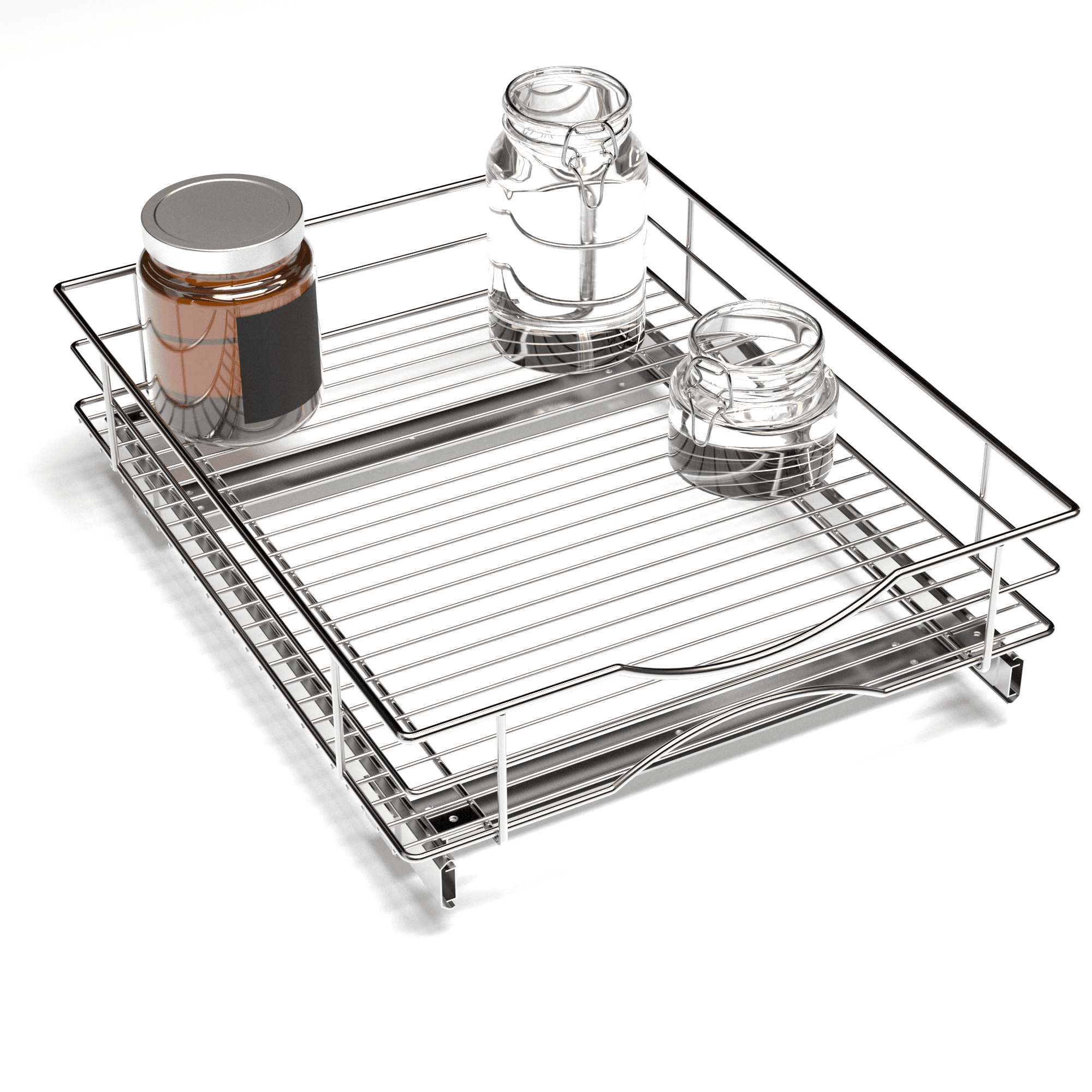 Kitchen Cabinet Pull-Out Basket Organizer - 17