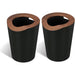 Virtuoso Collection - 2.3 Gallon Small Round Open Top Trash Can - Serene Green, 2-Pack - Home Zone Living