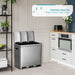 16 Gallon Kitchen Trash Can with 3 Compartments for 60 Liter Total Capacity - Home Zone Living